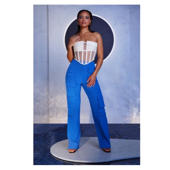 BNWT Club L London cargo multi pocket pants - Picture 5 of 5